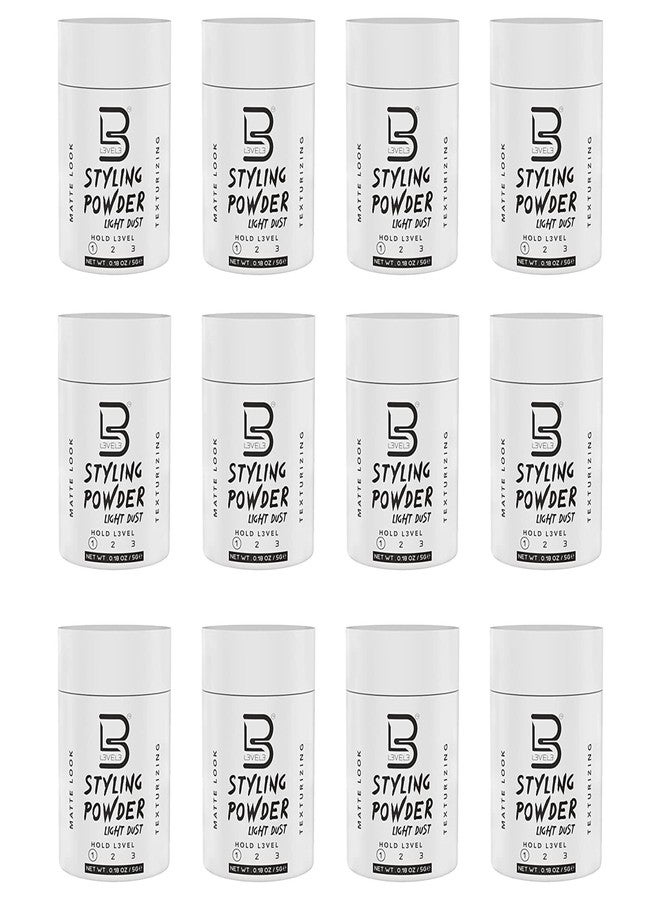 L3 Level 3 Travel Styling Powder - Small 0.18 oz for Travel - Natural Look Mens Powder - Sample Styling Powder (12, White) - Image 1
