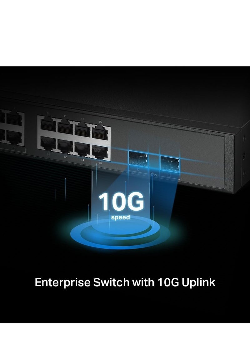 Tp-link Tl TP-Link Omada SG3218XP-M2 | 16 Port Multi-Gig 2.5G PoE Switch, 2x10GE SFP+ Port, 8 PoE+ Port@240W | L2+ Smart Managed | Support Omada SDN | Static Routing, IGMP Snooping, Abundant Security Features - Image 4