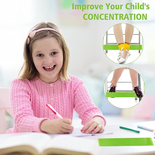 PLULON 15 Pack Chair Bands for Kids with Fidgety Feet Chair Stretch Foot Band Fidget Bands Flexible Seating For Classroom Elementary Chairs Desks - Green - Image 5