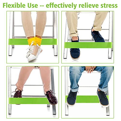 PLULON 15 Pack Chair Bands for Kids with Fidgety Feet Chair Stretch Foot Band Fidget Bands Flexible Seating For Classroom Elementary Chairs Desks - Green - Image 4