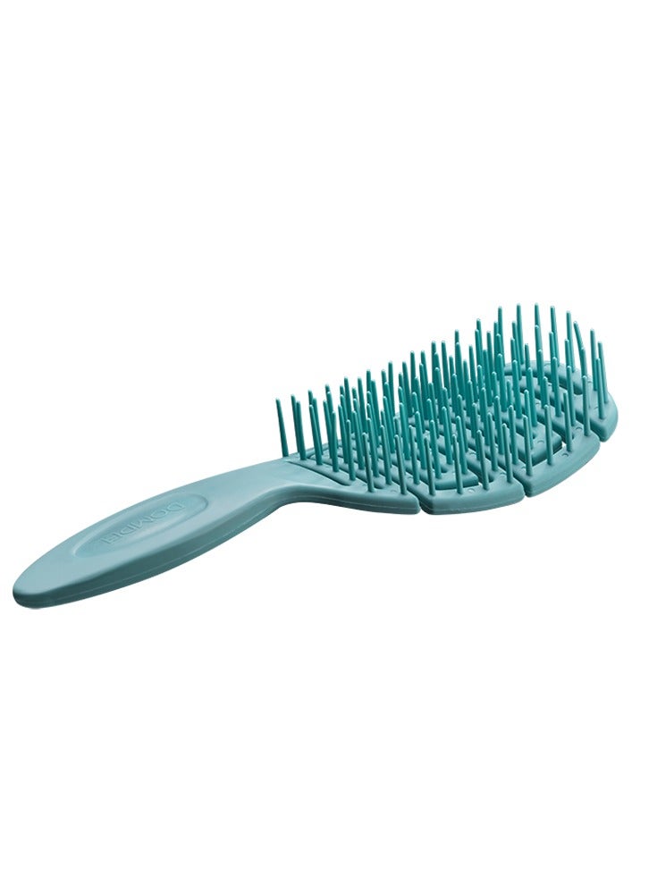DOMPEL Silicone Detangling Brush for All Hair Types – Green - Image 3