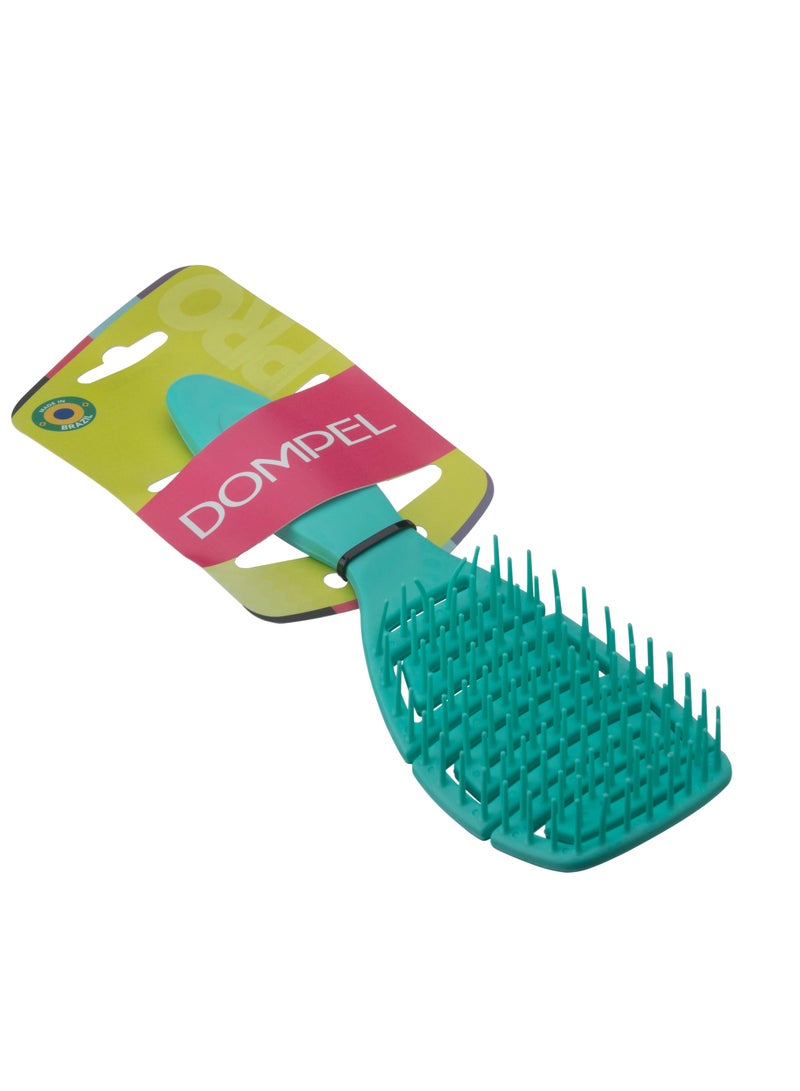 DOMPEL Silicone Detangling Brush for All Hair Types – Green - Image 4