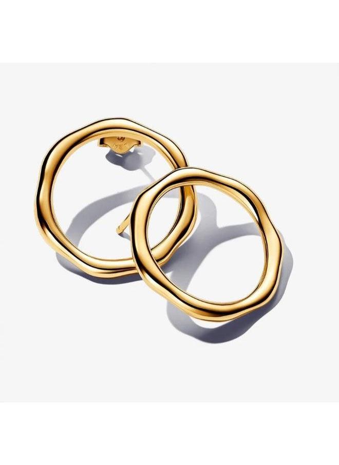 PANDORA 14K Gold-Plated Stud Earrings  - Image 1