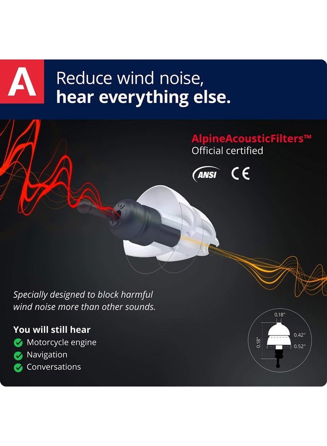 Alpine MotoSafe Pro Ear Plugs Racing & Touring Hearing Protection - Image 2