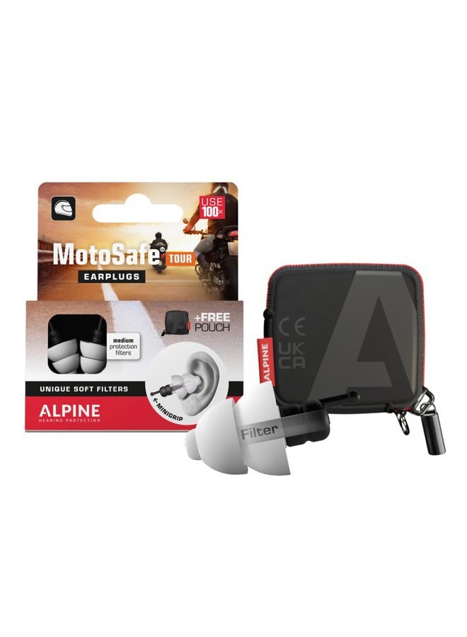 Alpine MotoSafe Pro Ear Plugs Racing & Touring Hearing Protection - Image 1