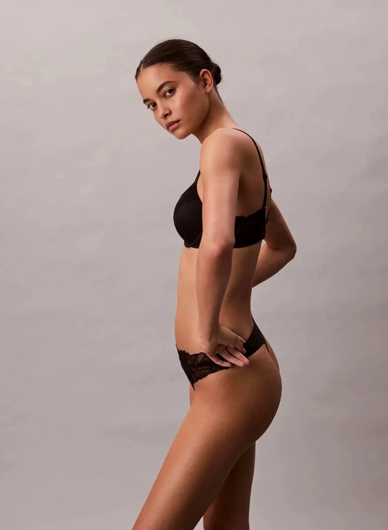 Calvin Klein Black Thong - Perfectly Fit Lace for Women | Best Price UAE