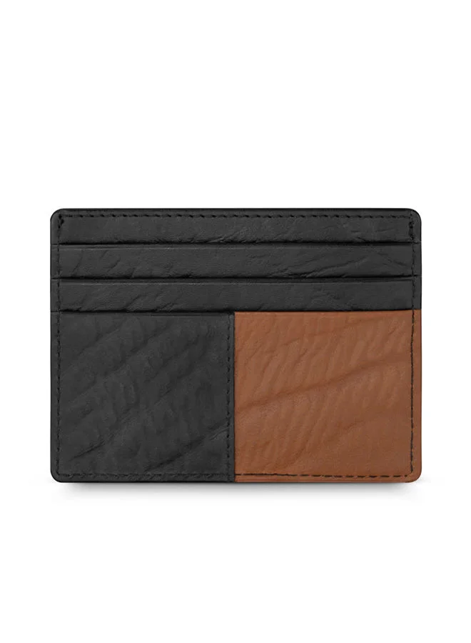 بوليس POLICE - Tropea Card Holder For Men Black And Tan  - PELGD2203401