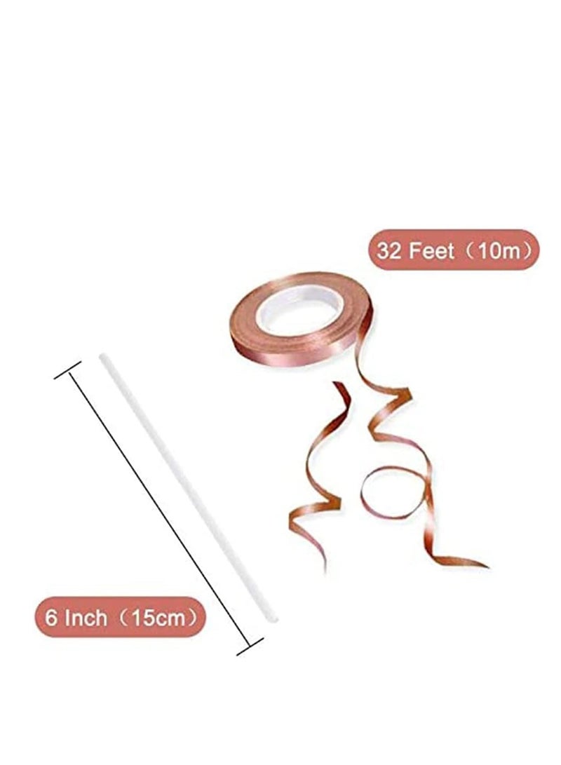 SYOSI 40 Inch Rose Gold Number 1 Balloon 21 Pack Real Rose Gold Confetti Party Decorations for 1st Birthday Decorations Supplies Anniversary Baby Bridal Shower Home and Office Decor - Image 5