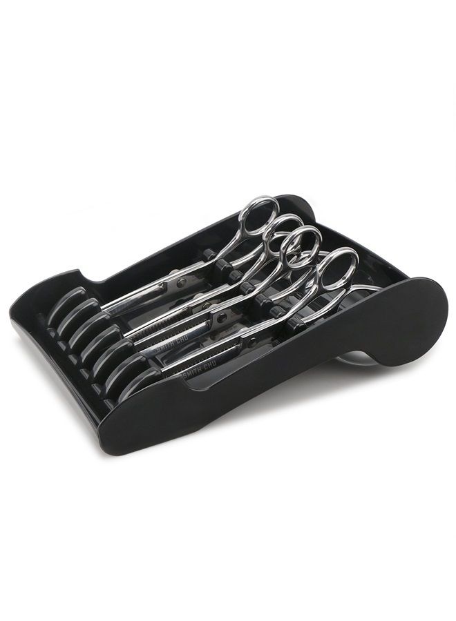 Segbeauty Hair Salon Shear Holder, Segbeauty Professional Hair Cutting Scissors Rack for Stylist, Salon Barber Shop Scissors Organizer for Hairdressers, Scissors Storage Tray Available for 6 Scissors - Image 5