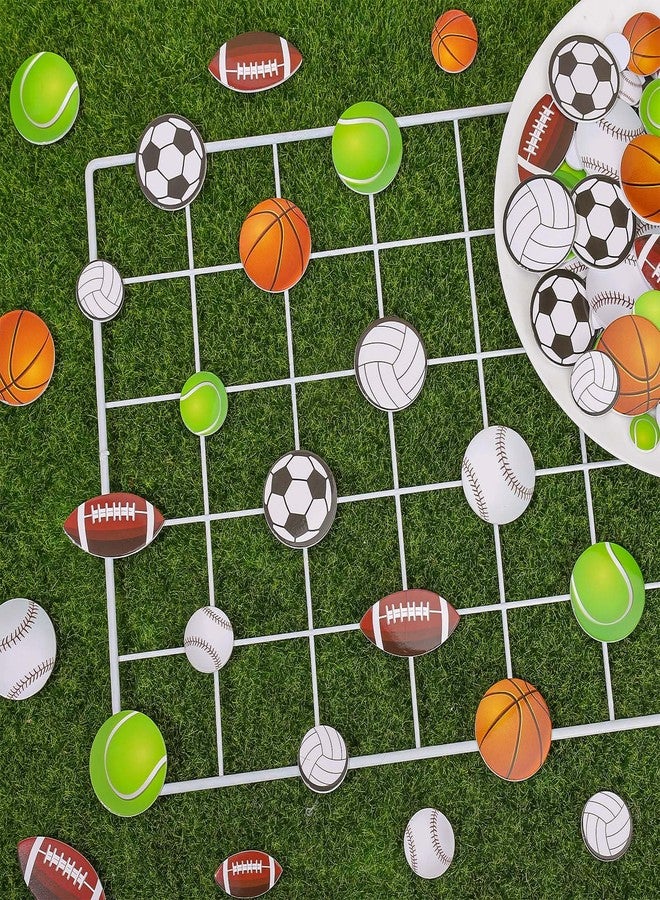 Whaline 488Pcs Sports Foam Stickers Sports Ball Theme Foam Decals 6 Designs Assorted Ball Self-Adhesive Decorative Stickers for Scrapbook Journal Decor Party Supplies, 3 Sizes - Image 5