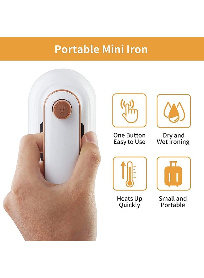 Portable Mini Iron, Handheld Steamer Iron for Clothes, 180° Rotatable Professional Garment Steamer, Mini Handheld Iron Support Dry And Wet Ironing for Home Business Travel  - Image 4