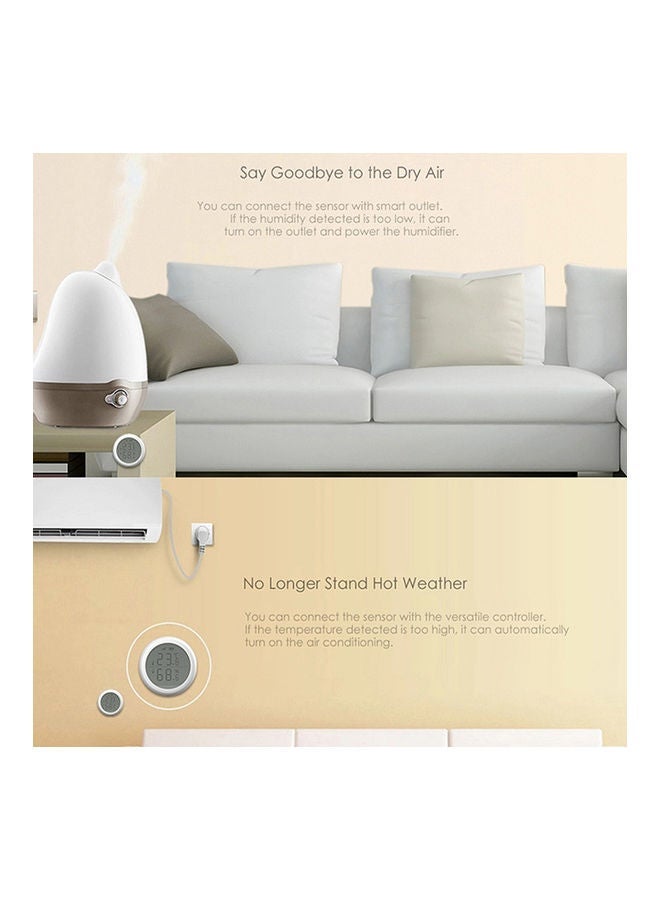 NIBEMINENT Smart Zigbee Temperature Humidity Sensor White - Image 4