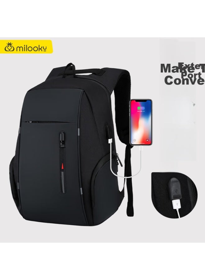 Milooky 14/16/15.6 Inch Large Capacity Men's Backpack Laptop Bag Business Travel Bag - Image 4
