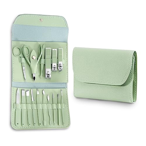 FreshDcart FDCA466 16-Piece Professional Nail Clippers Set, Stainless Steel Manicure Pedicure Set, Manicure Set for Manicure and Pedicure, Cuticle Cleaning, Home, Travel (Multicolor, Pack of 1) - Image 1