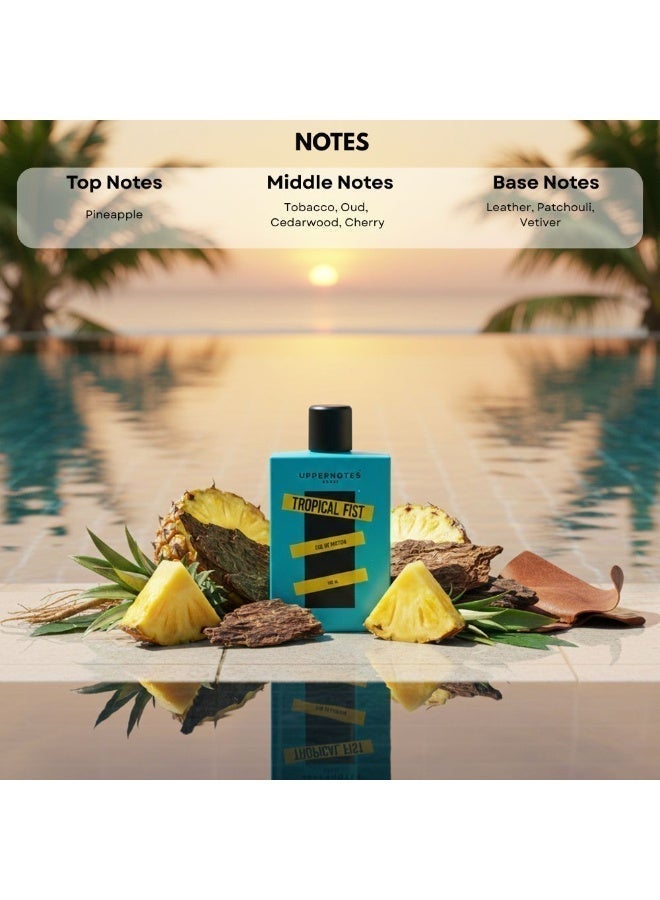 UPPERNOTES Tropical FIST Eau De Parfum for Men and Women 100ml – Intense, Long‑Lasting Exotic Scent - Image 5