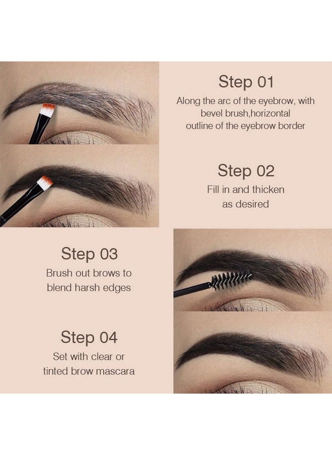 BINGBRUSH - Tinted Thickening Eyebrow Mascara With Two Eyebrow Brushes,Brow Fast Sculpt,Waterproof,Transfer-Proof,Eyebrow Tinting Kit- Cruelty Free - Light Medium Brown (2 Pack) (02 Reddish Brown) - Image 1