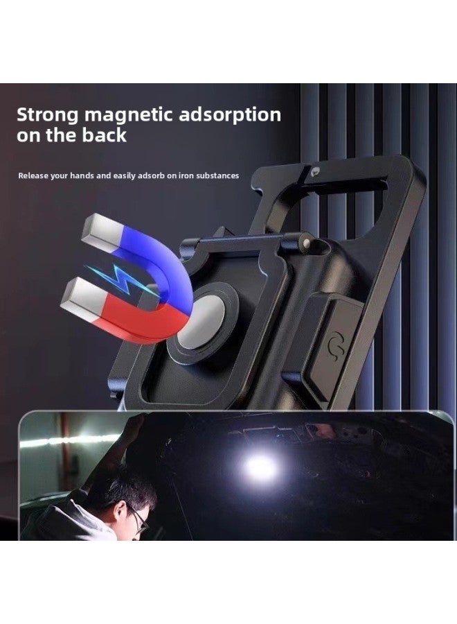 Loquat Portable LED Multifunctional Keychain Light Mini Outdoor COB Emergency Work Auto Repair Light-color:Aluminum Alloy (200mah) - Image 2