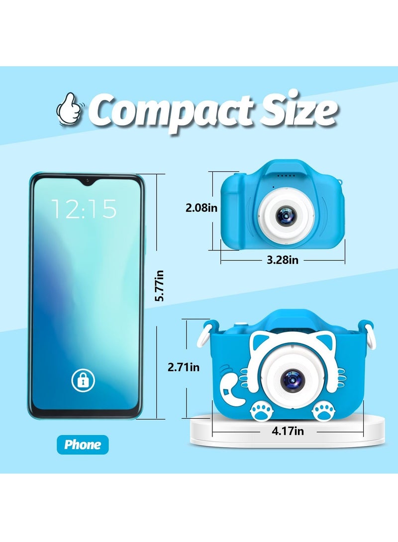TIGER Kids Camera Toys for 3-8 Year Old Boys – Digital Video Camcorder with Cartoon Soft Silicone Cover – Best Christmas, Birthday, and Festival Gift for Kids – Includes 32GB SD Card – Fun & Durable Camera for Children - Image 2
