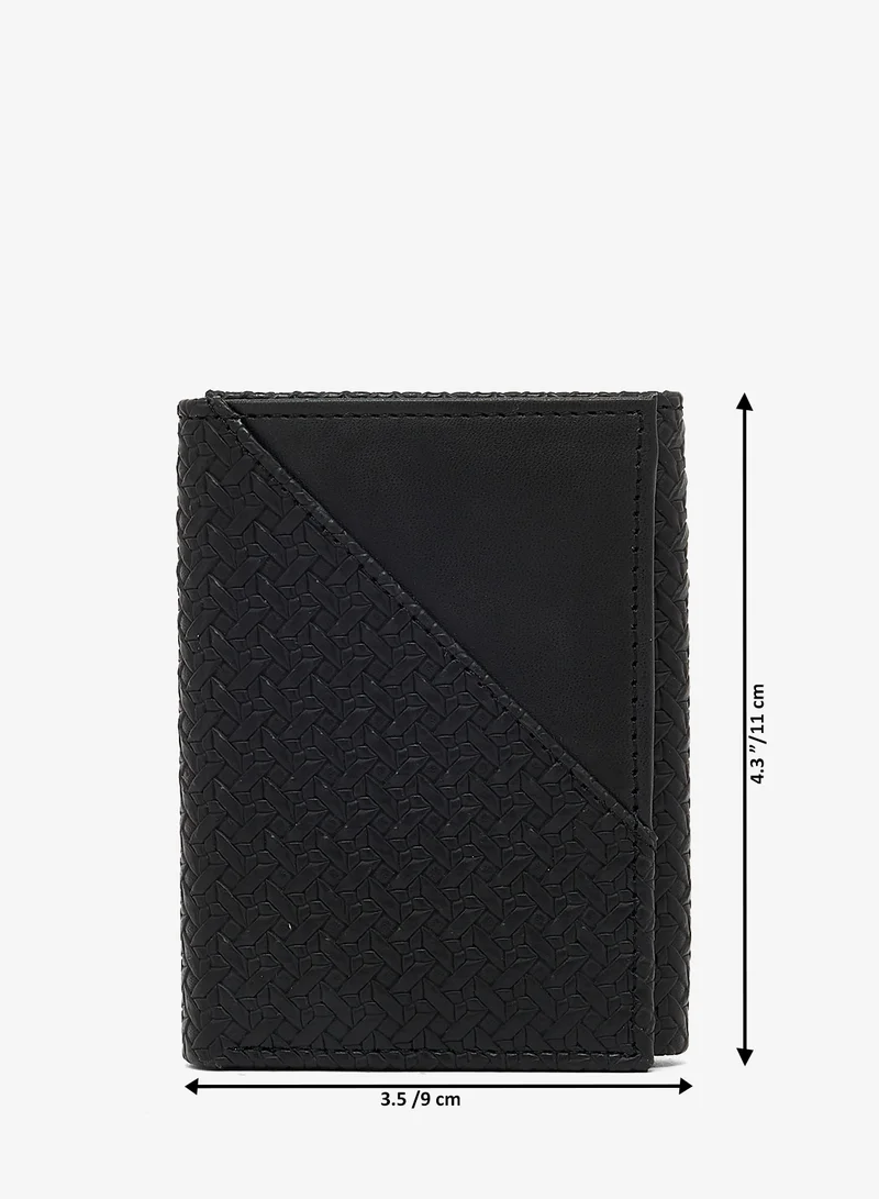 Robert Wood  Essential fabric contrast Trifold leatherette Wallet for Men | Best Price UAE