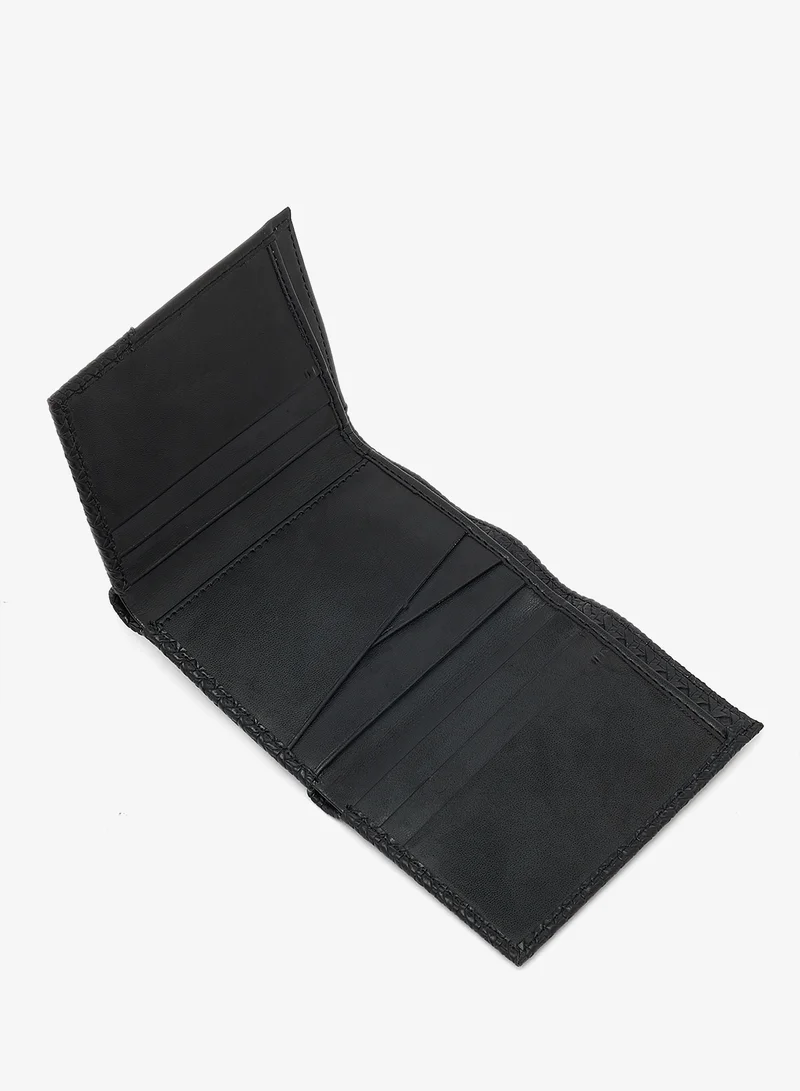 Robert Wood  Essential fabric contrast Trifold leatherette Wallet for Men | Best Price UAE