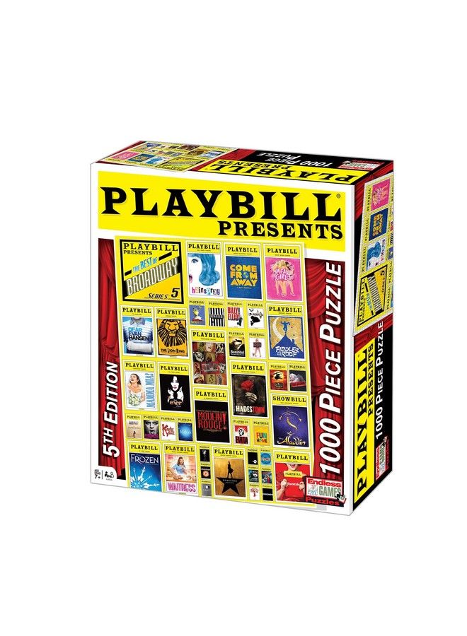 Endless Games Playbill Broadway Cover 1000 Piece Jigsaw Puzzle - Image 1