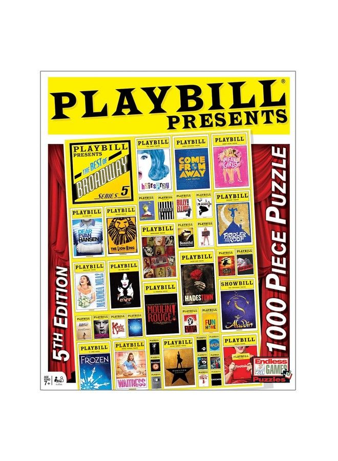 Endless Games Playbill Broadway Cover 1000 Piece Jigsaw Puzzle - Image 4