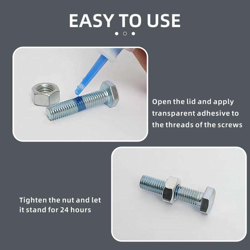 Realth Blue Locktight Threadlocker 243 - Lock Tight Thread Locker 50ml for Bolts, Nuts, Medium Strength Thread Sealant to Prevent Loosening & Corrosion - Image 2