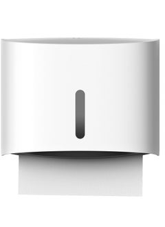 Excefore Paper Towel Dispenser Wall Mount Paper Towel Holder Large Capacity C Fold Hand Towel Dispenser Bathroom Tissue Dispenser (White)  - Image 1
