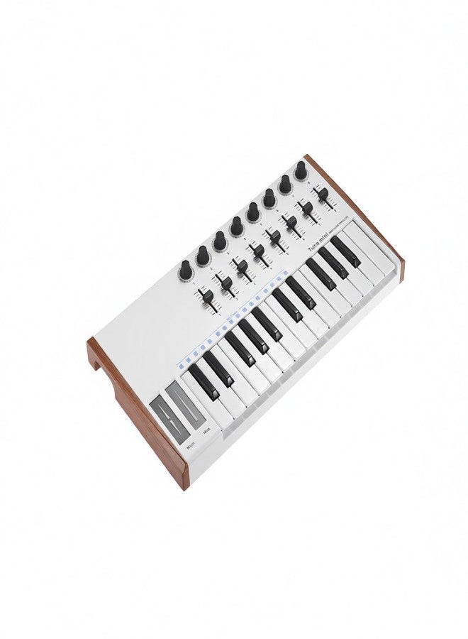 WORLDE TUNA MINI Ultra-Portable 25-Key USB MIDI Keyboard Controller 8 RGB Backlit Trigger Pads with 6.35mm Pedal Jack - Image 5