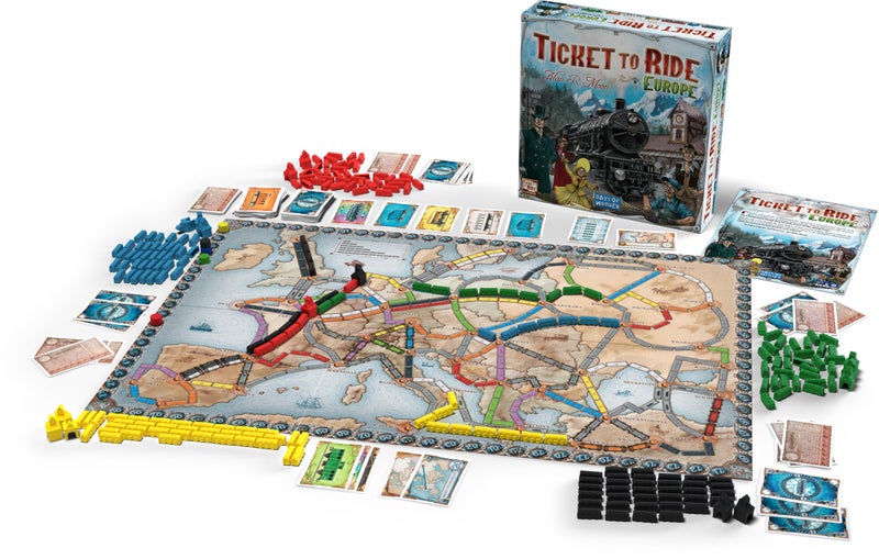 Asmodee Ticket to Ride Europe Board Game - Embark on a Railway Adventure Across The Continent! Fun Family Strategy Game for Kids & Adults, Ages 8+, 2-5 Players, 30-60 Min Playtime - Image 2