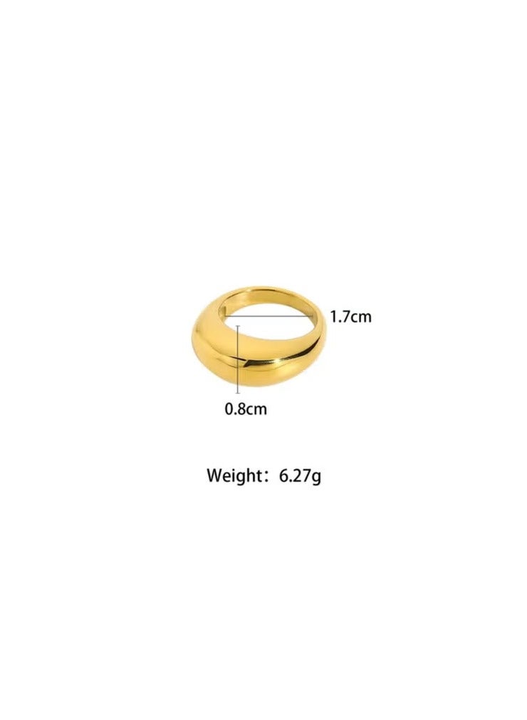 Luxuria Stainless Steel Rings for Women Rainbow Geometric Jewelry  - Image 2