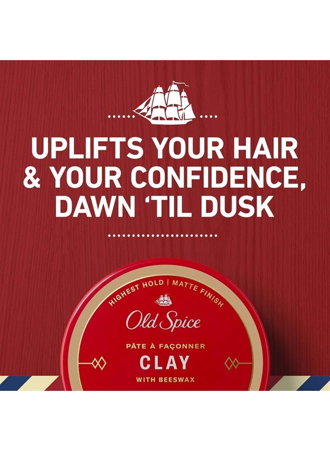 Old Spice Hair Styling Clay Pomade for Men, 2.22 oz - Image 2