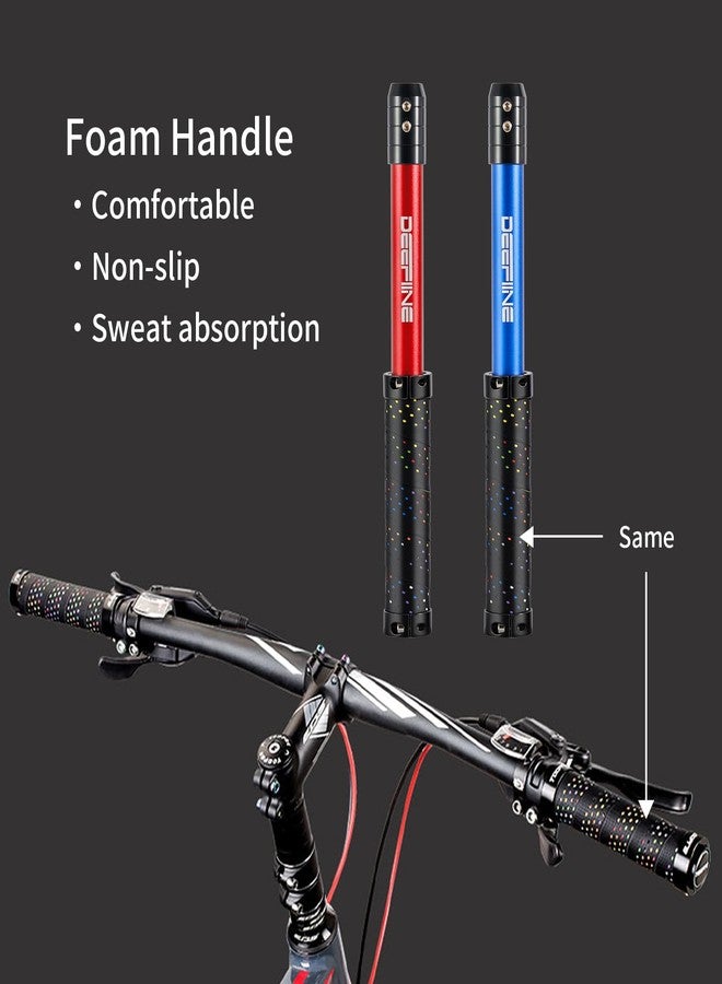 DEEFIINE Carbide Tipped Wood Lathe Turning Tools Set, Lathe Rougher Finisher Swan Neck Hollowing Tools and Interchangeable 19.5"Soft Grip Handle with Diamond Round Square Carbide Inserts(Red、Blue) - Image 2