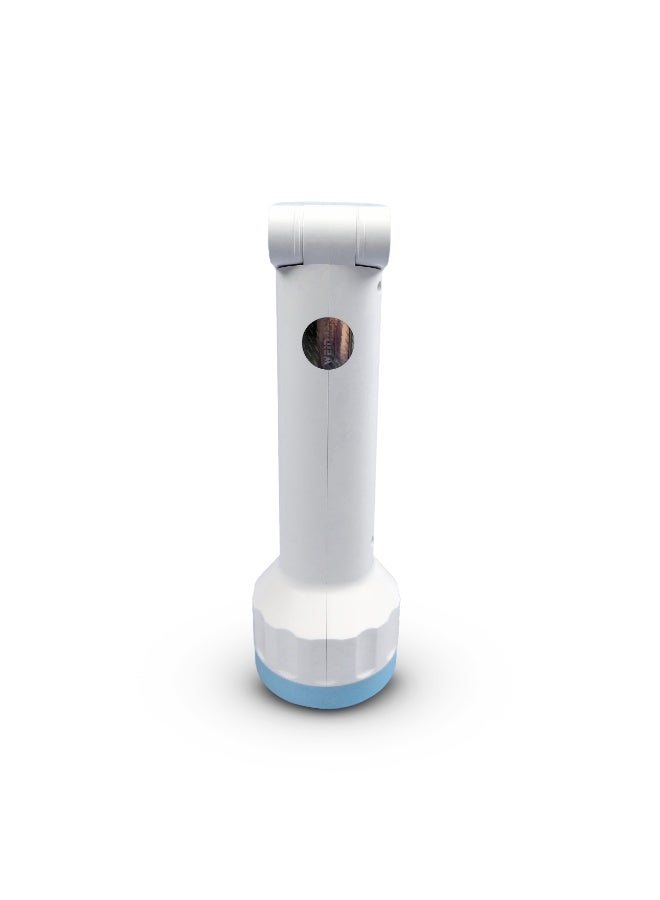 Clikon Rechargeable Torch 2 in 1 Flashlight & Table Lamp, Portable Emergency Light, DC 5V 1A Charging, White & Blue, CK8325 - Image 2