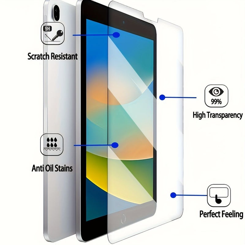 2PCS Tempered Glass Screen Protector For iPad Air 13 Inch HD Clear Bubble Free - Image 2