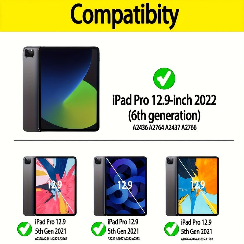 2PCS Tempered Glass Screen Protector For iPad Air 13 Inch HD Clear Bubble Free - Image 3