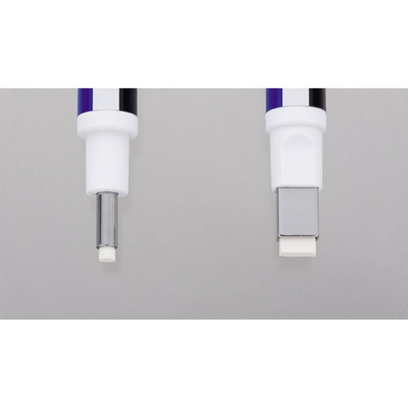 Tombow حامل ممحاة، شكل مربع مونو زيرو، فضي (EH-KUS04)، أبيض - Image 3