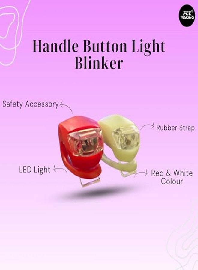 FCCRACING Front C-Type Light and Handle Blinker Light Combo for Bicycle - USB Charging, Waterproof - Image 4