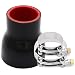 TuoLauthon ID 134 to 212 inch Straight Silicone Reducer Coupler Hose for IntakeExhaustIntercoolerTurbo Pipe 4 Layers of Polyester Reinforcement Wall Thickness 5mm Length 3 inch with 2 TBolt Clamps - Image 2