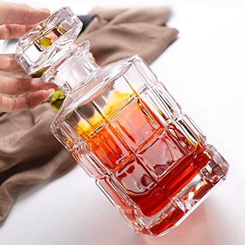 criterion Crystal Clear 7 Pcs Decanter and Glasses Set- Stylish 1 Decanter and 6 Pcs Glass Set - Perfect for Whiskey, Scotch, Wine, Vodka, Tequila, Rum etc - Image 3