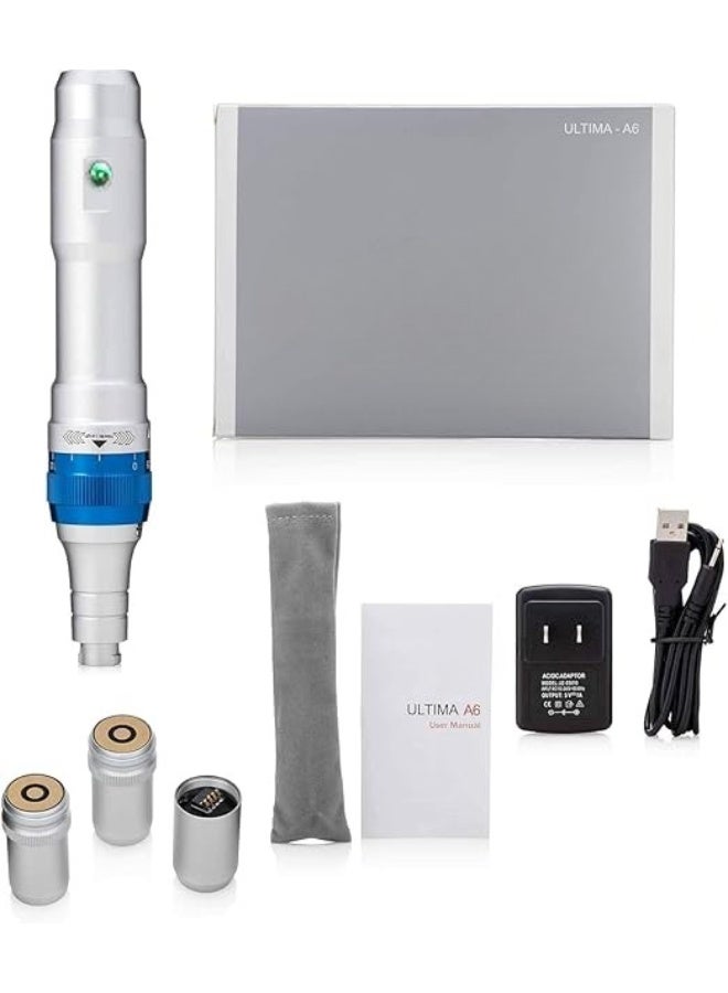 Microneedling Pen Skin Care Device – 24 Cartridges Included (10×36-Pin, 10×Nano, 4×12-Pin) for Facial & Body Skin Rejuvenation, Professional Home Use - Image 2