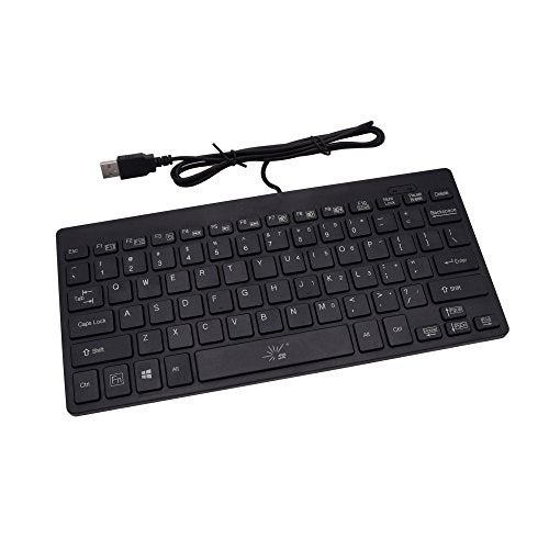 SR Mini Keyboard Wired Thin Light 78 Keys USB Multimedia Small for Pc Computer Laptop - Image 2