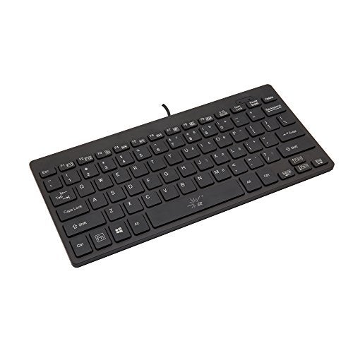 SR Mini Keyboard Wired Thin Light 78 Keys USB Multimedia Small for Pc Computer Laptop - Image 1