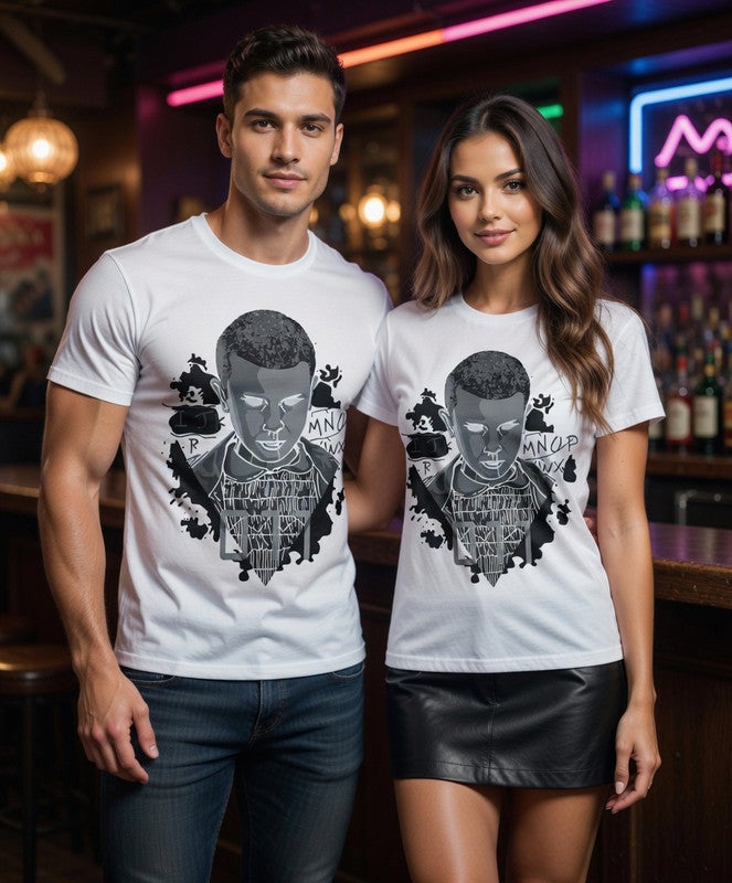 Dirty Lizard White printed t-shirt with Street wear image 100% cotton 4 - Image 1