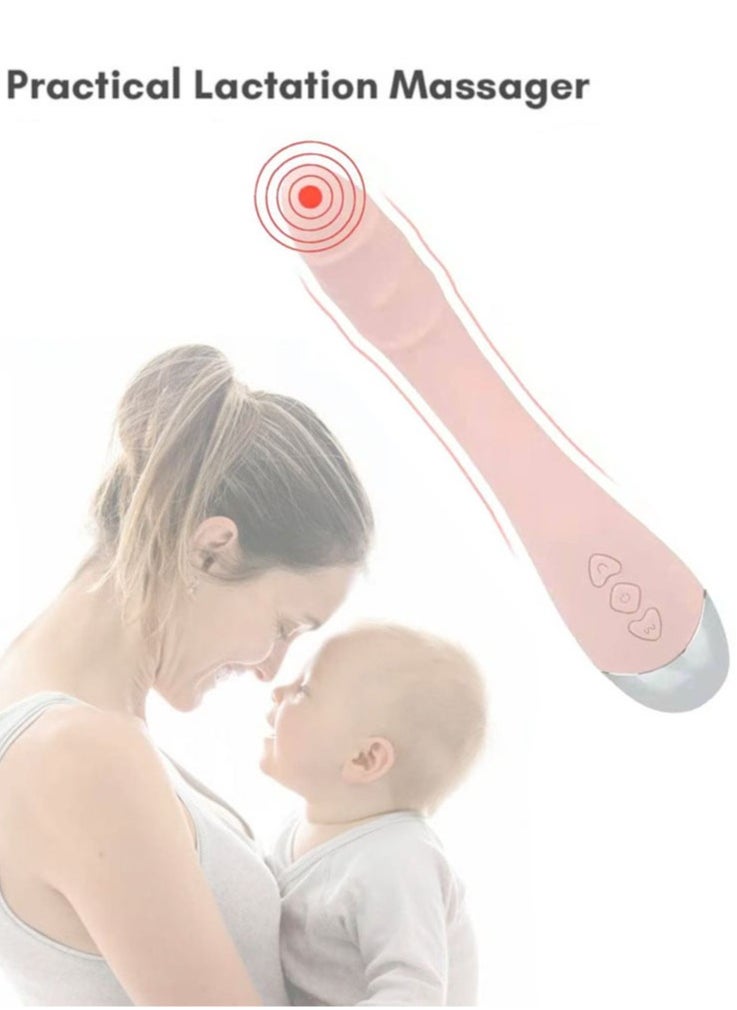 Generic - Soft Breast Massager for Breastfeeding Heat and ibration Adjustable for Clogged Ducts, Improve Milk Flow Engorgement - Image 1