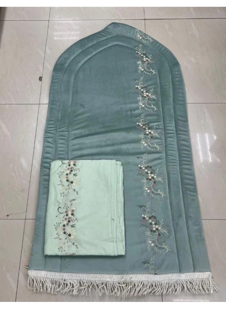مجموعة هدايا رمضان سجادة وشرشف صلاة طقم - تيفاني - Image 1