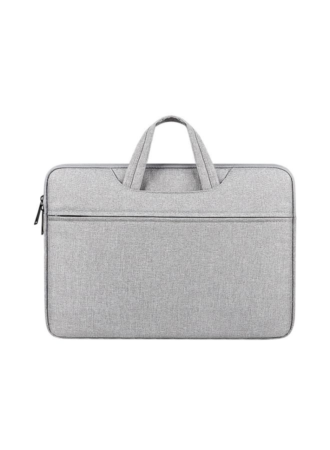 ST01 Large-Capacity Waterproof Shock-Absorbing Laptop Handbag, Size: 14.1-15.4 inches(Grey)