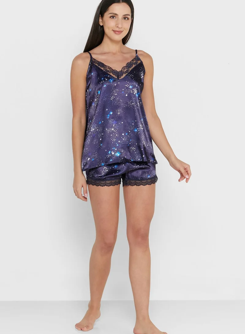 ELLA Printed Shorts Set