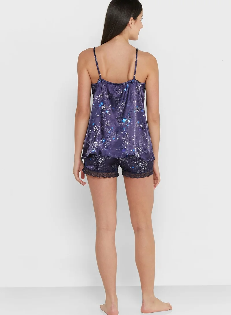 ELLA Printed Shorts Set