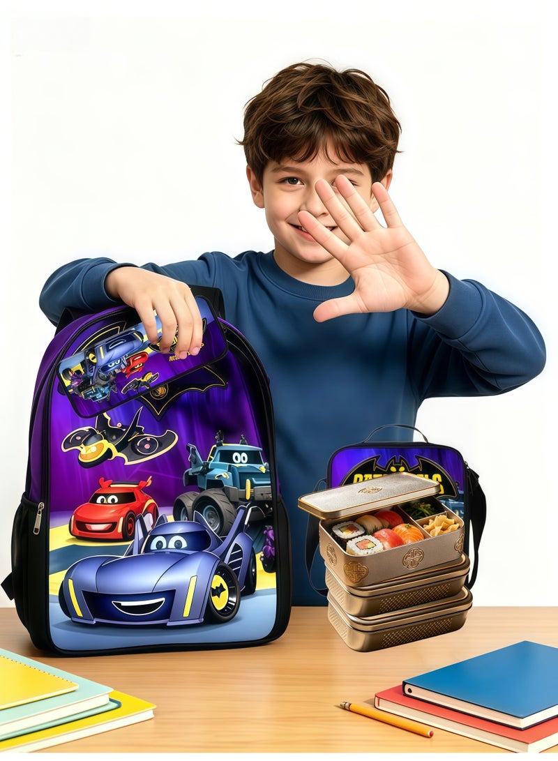Anime cartoon backpack three-piece set